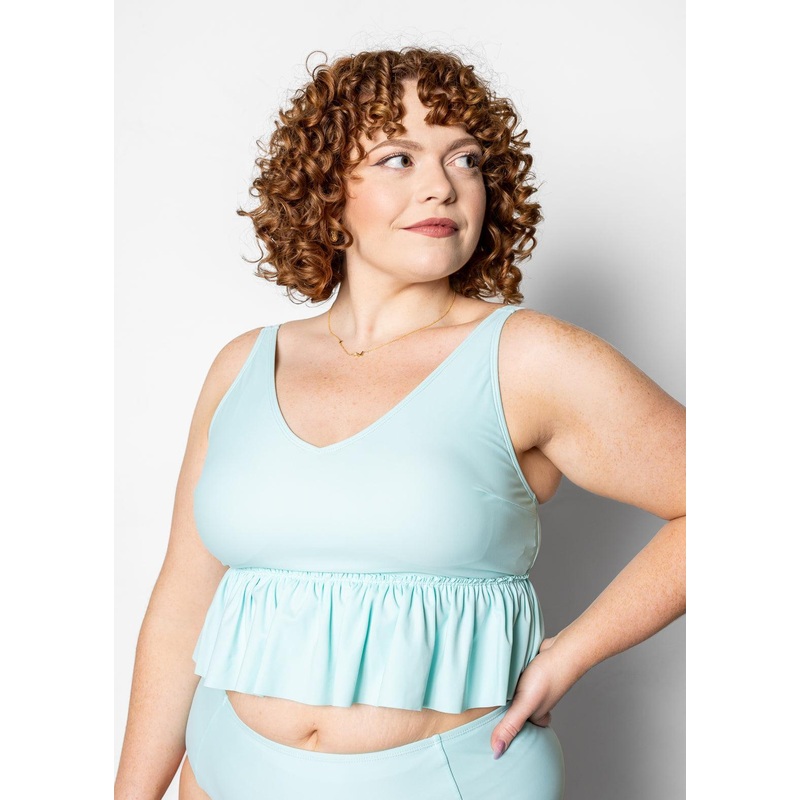 Fresh Mint | V-Neck Top