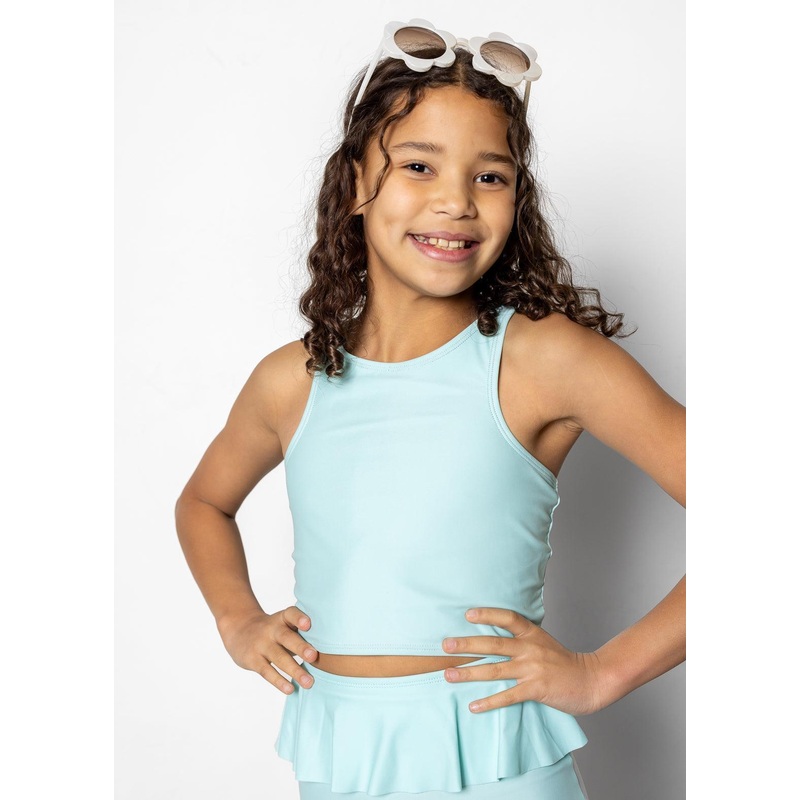 Fresh Mint | Youth Racer Back Top