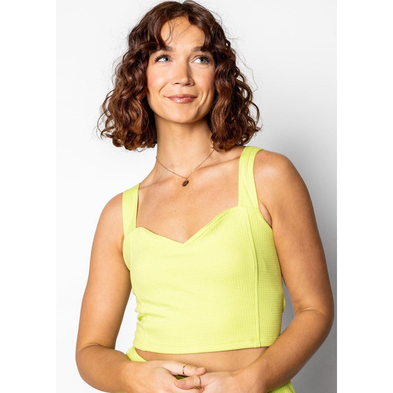 Waffled Glow Green | Original Latter-Back Top