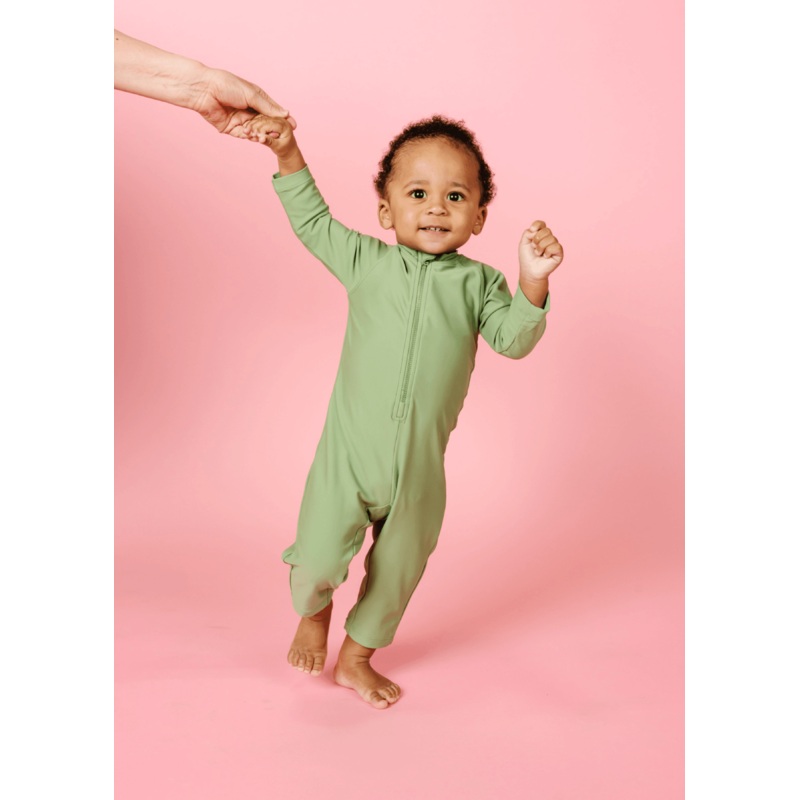 Meadow Green | Baby Rashguard One-Piece (Unisex)