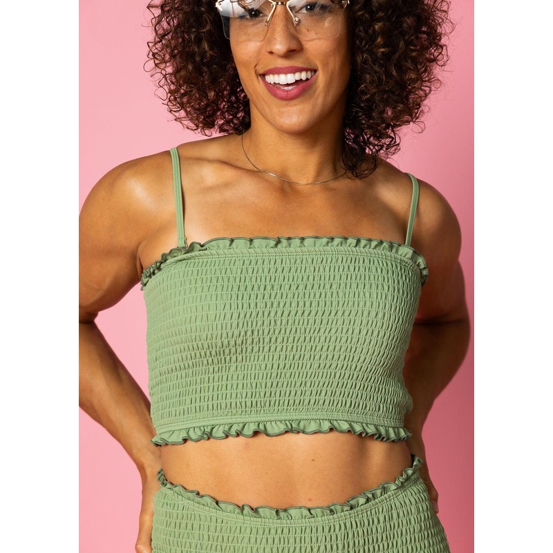 Meadow Green | Bandeau Top