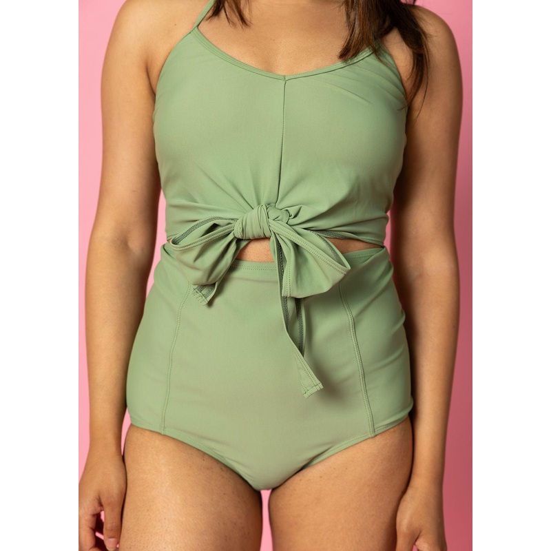 Meadow Green | Extended High-Waisted Bottoms
