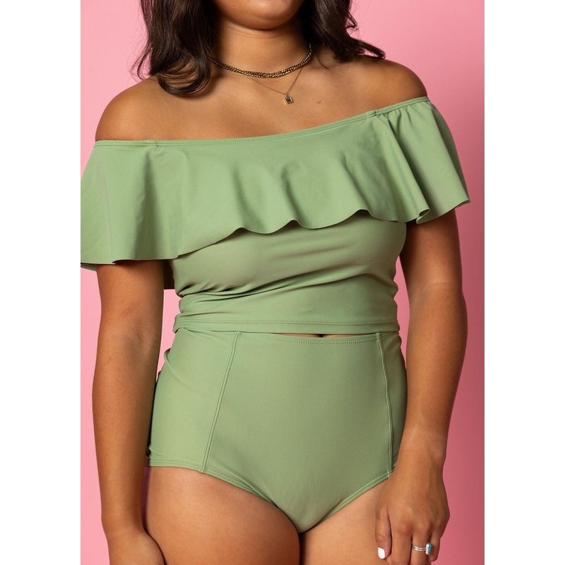 Meadow Green | High-Waisted Bottoms