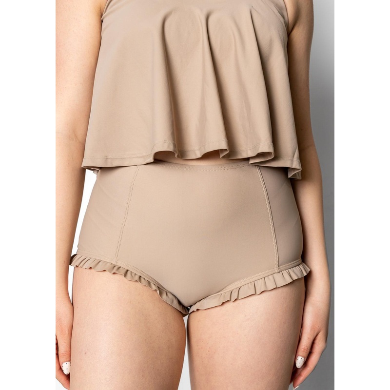 Taupe | All Ruffled Up Bottoms