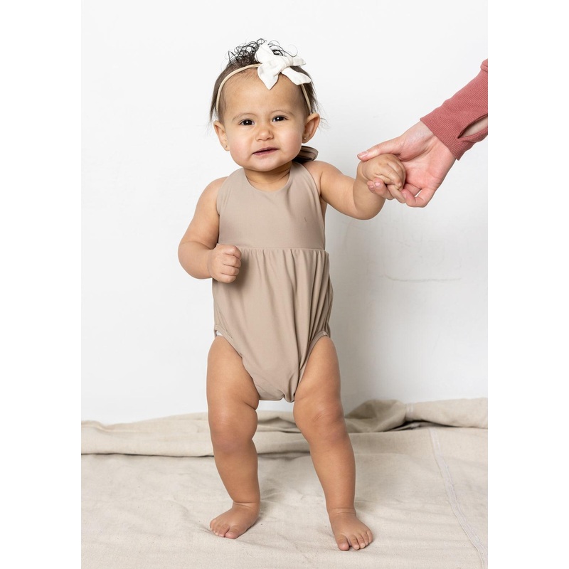 Taupe | Baby Romper One-Piece