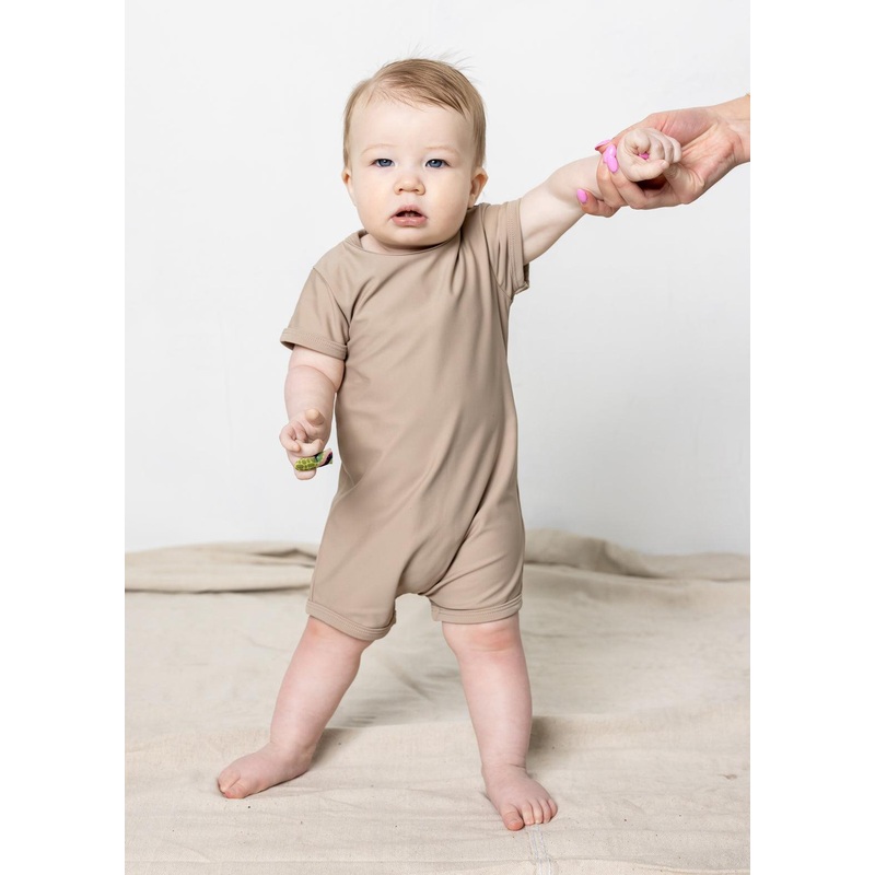 Taupe | Baby Shorties Rashguard (Unisex)