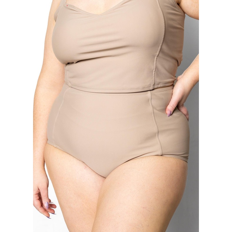 Taupe | Extended High-Waisted Bottoms