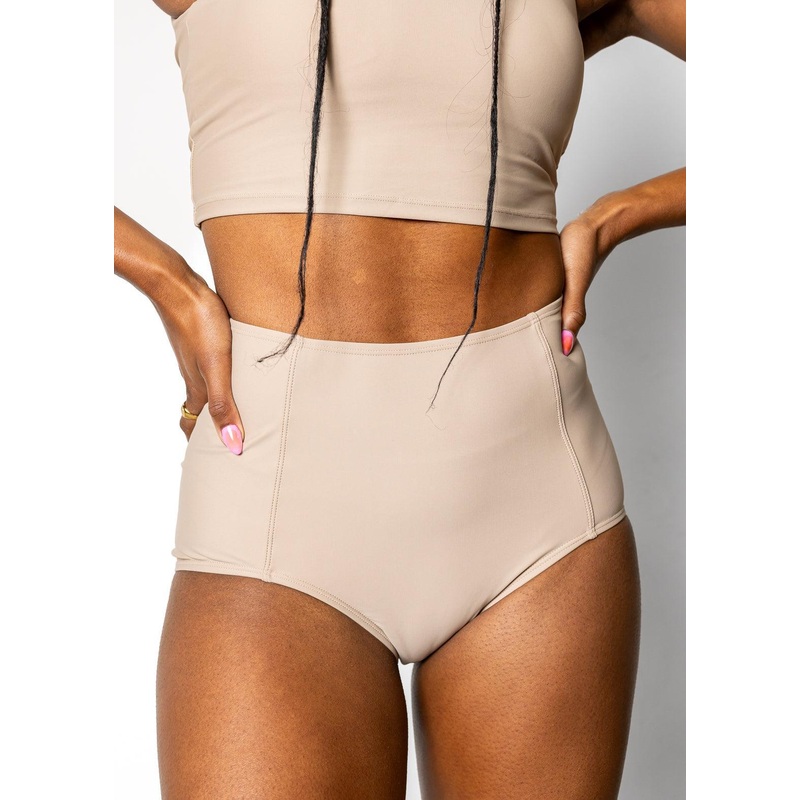 Taupe | High-Waisted Bottoms