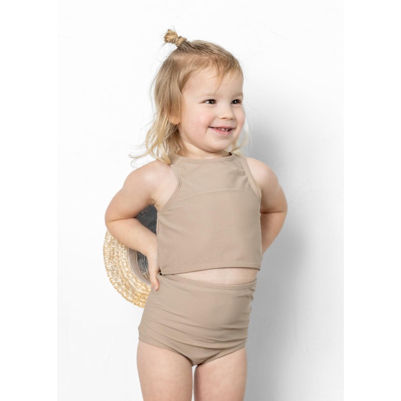 Taupe | Mini High-Waisted Bottoms