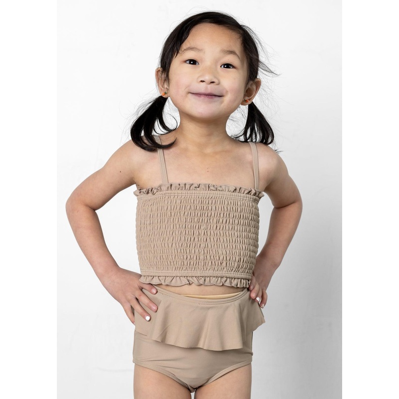 Taupe | Mini Peplum Bottoms
