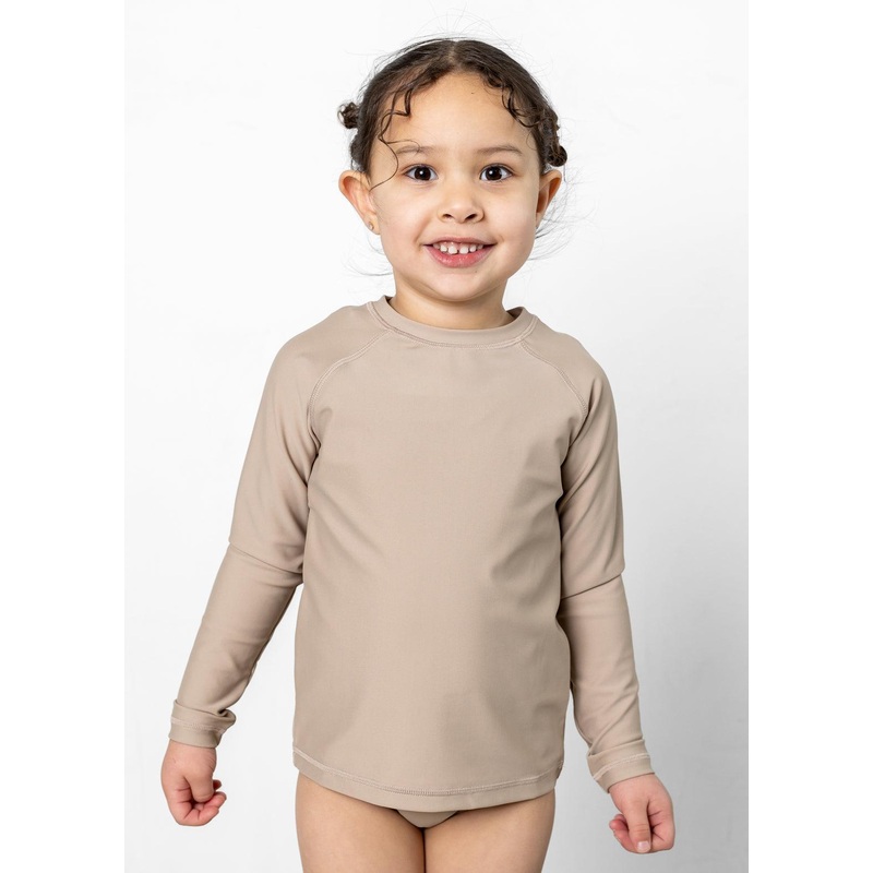 Taupe | Mini Rashguard Top (Unisex)