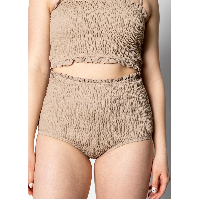 Taupe | Smocked Bottoms