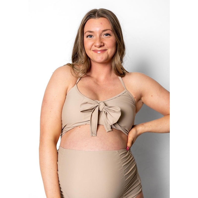 Taupe | Tied-Up Top
