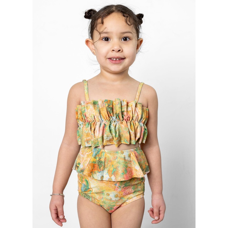 Wonderland Floral | Mini Oversized Ruffle Top