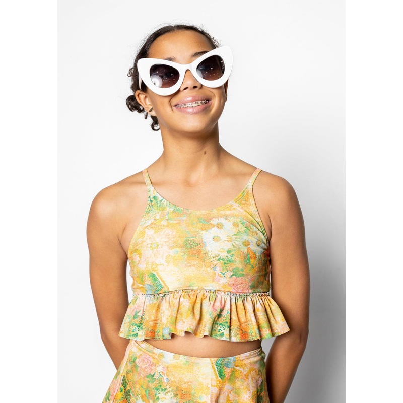 Wonderland Floral | Youth Peplum Top