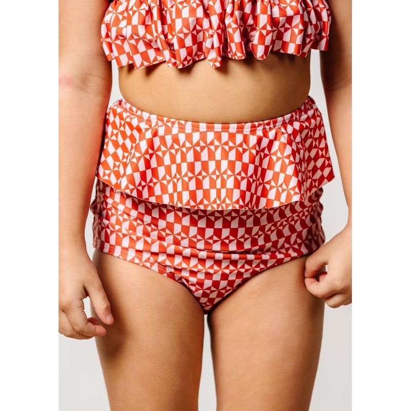 Geometric | Mini Peplum Bottoms