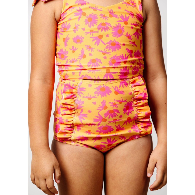 Playful Daisies | Mini Down in Front Ruffle Bottoms