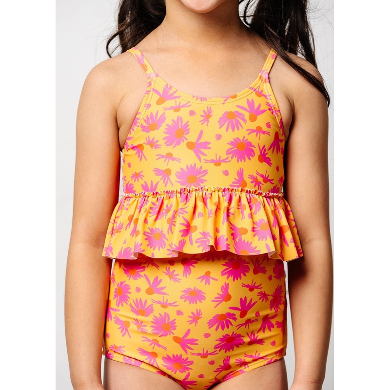 Playful Daisies | Mini Peplum Top