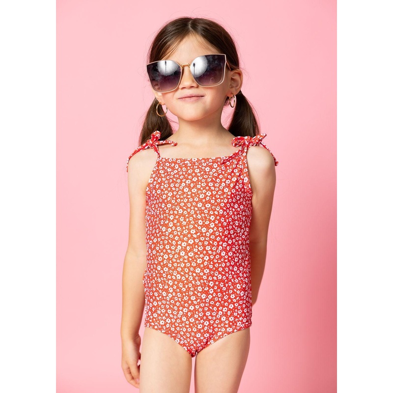 Red Ditsy Floral | Mini Simply One-Piece