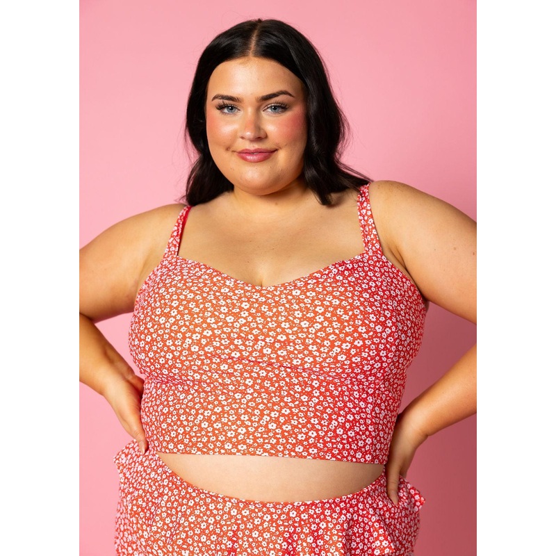 Red Ditsy Floral | Original Latter-Back Top