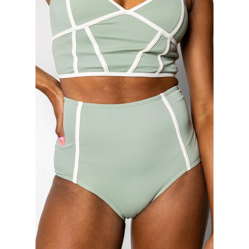 Ribbed Sage | Lined Up Bottoms