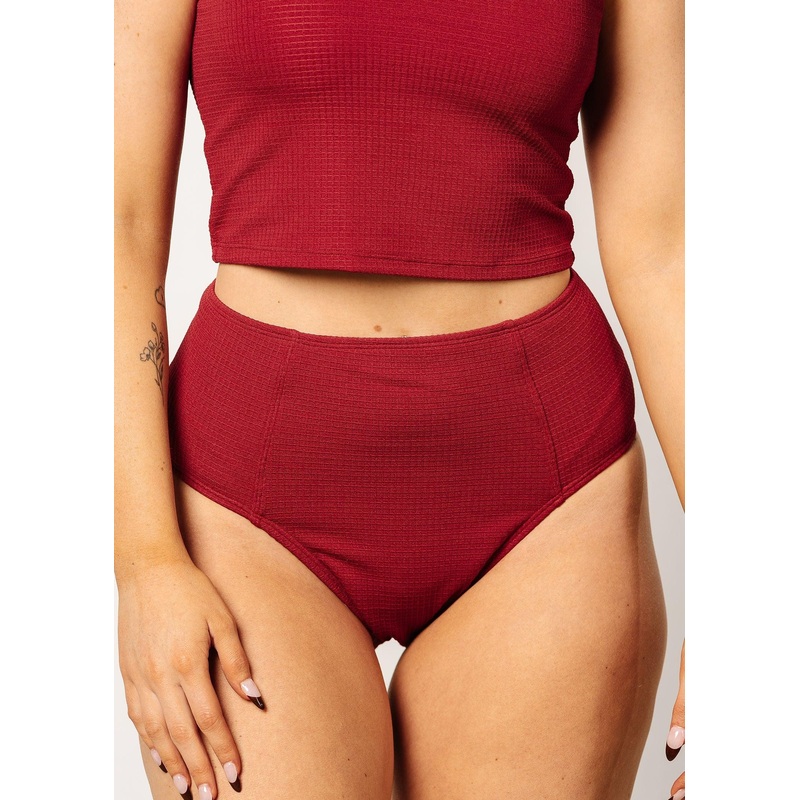Waffled Maroon | Up High Bottoms