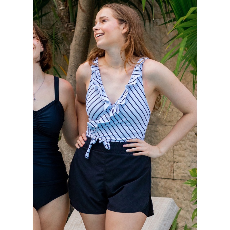 2-in-1 shorts in ebony