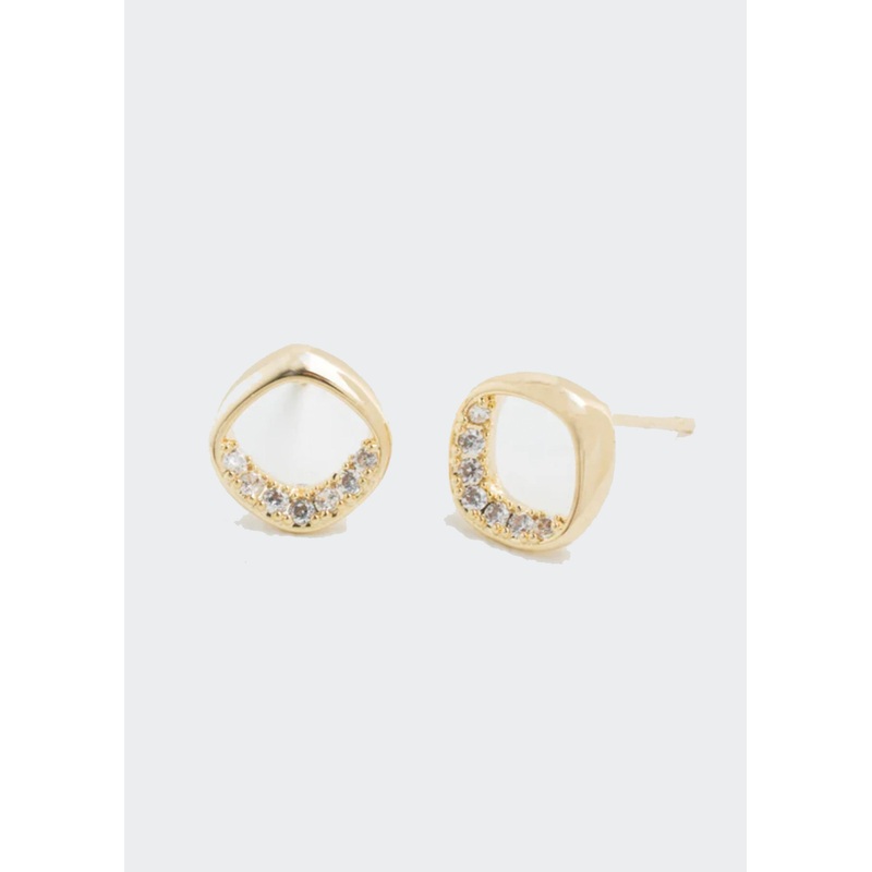 halo stud earrings