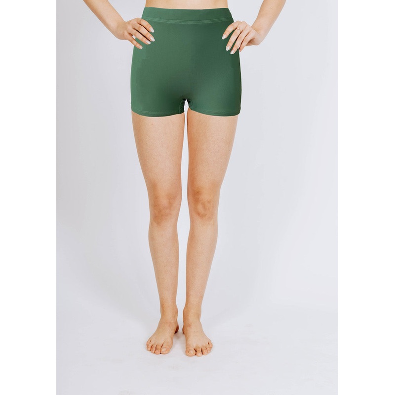 high waist boyshorts in olive
