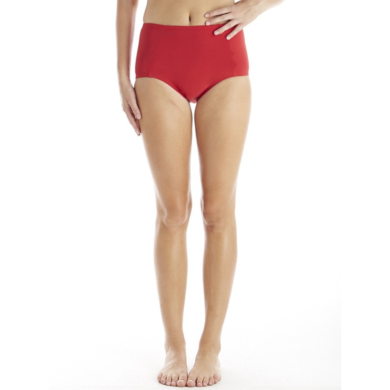 high waist in red