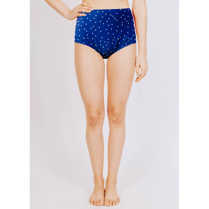 high waist in scattered dots