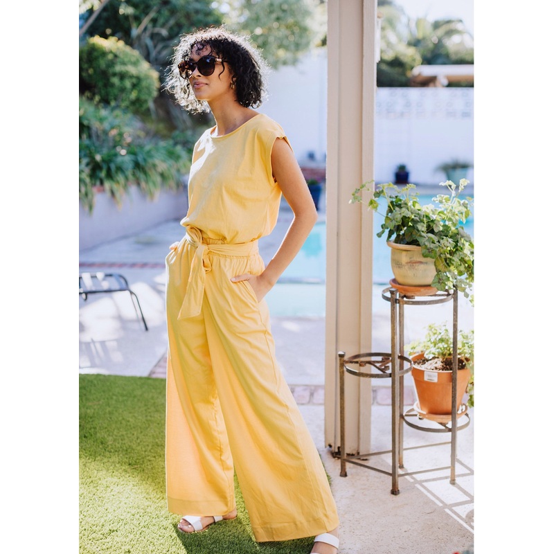 jumpsuit in marigold - sample
