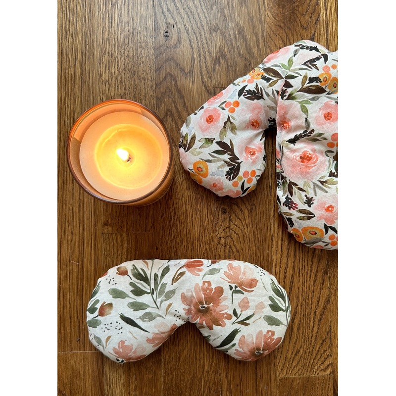 organic cotton eye pillow - beige
