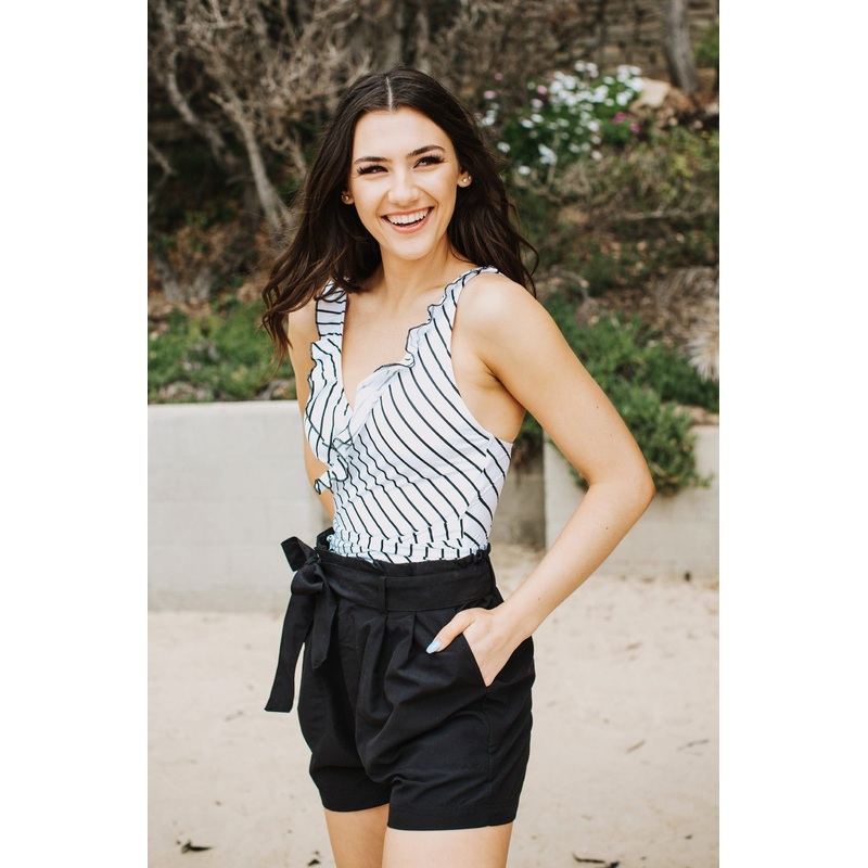 shorts in ebony - sample