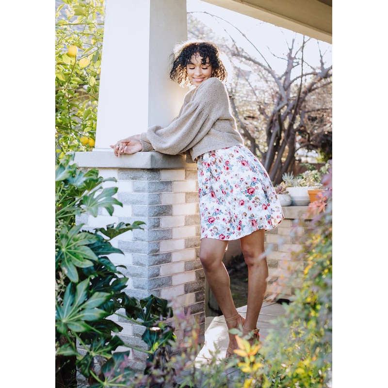 wrap dress/cover-up in ivory fleur