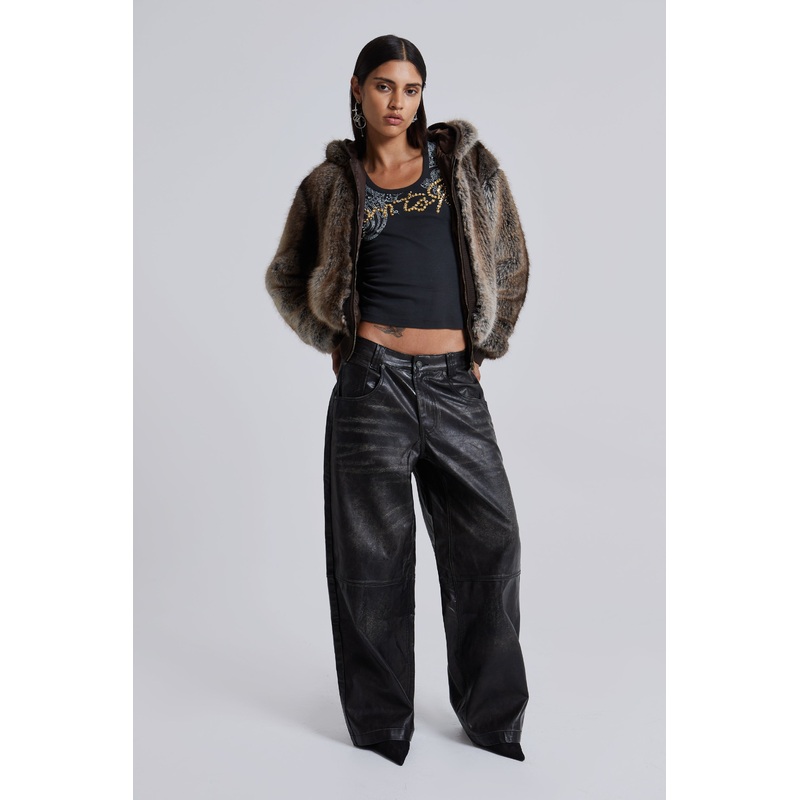 Ash Faux Leather Colossus Trousers