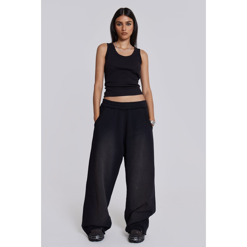 Black Baggy Monster Joggers