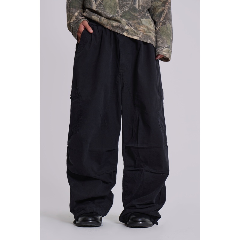 Black Parachute Cargo Pants
