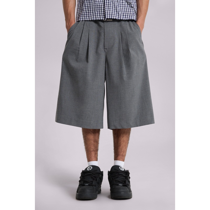Grey Goliath Tailored Baggy Shorts