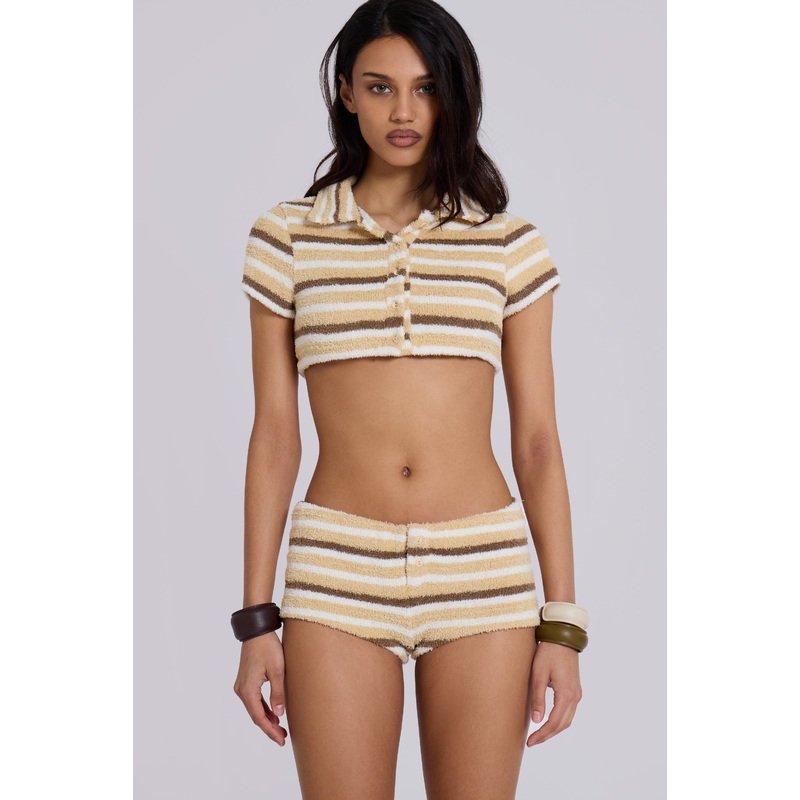 Thalia Towelling Crop Top