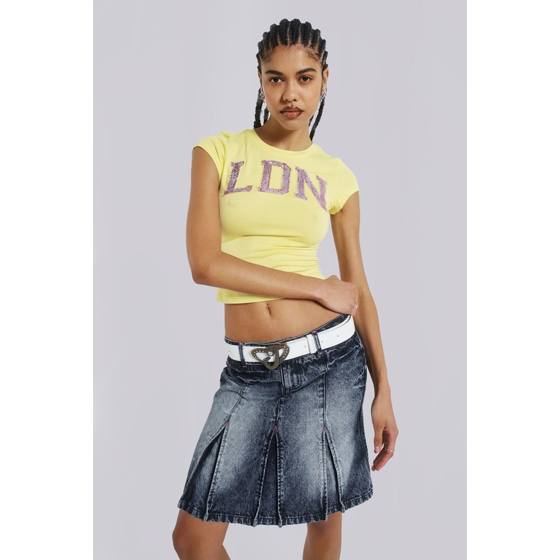 The Hills Denim Midi Skirt