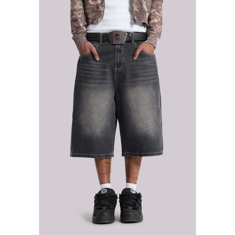 Washed Black Jumbo Jorts