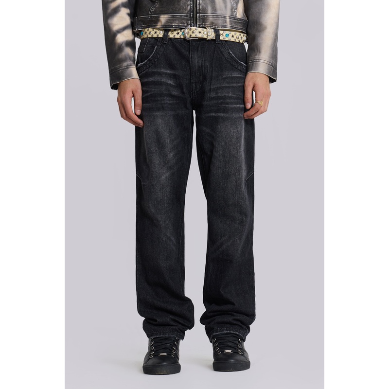Washed Black Reed Jeans