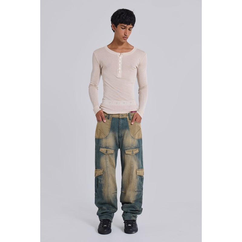 '07 Contrast Cargo Jeans