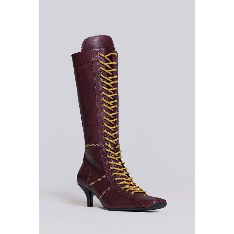 Burgundy Brooke Boxing Boot