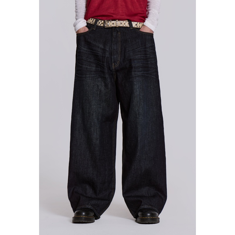 Creased Indigo XL Colossus Jeans