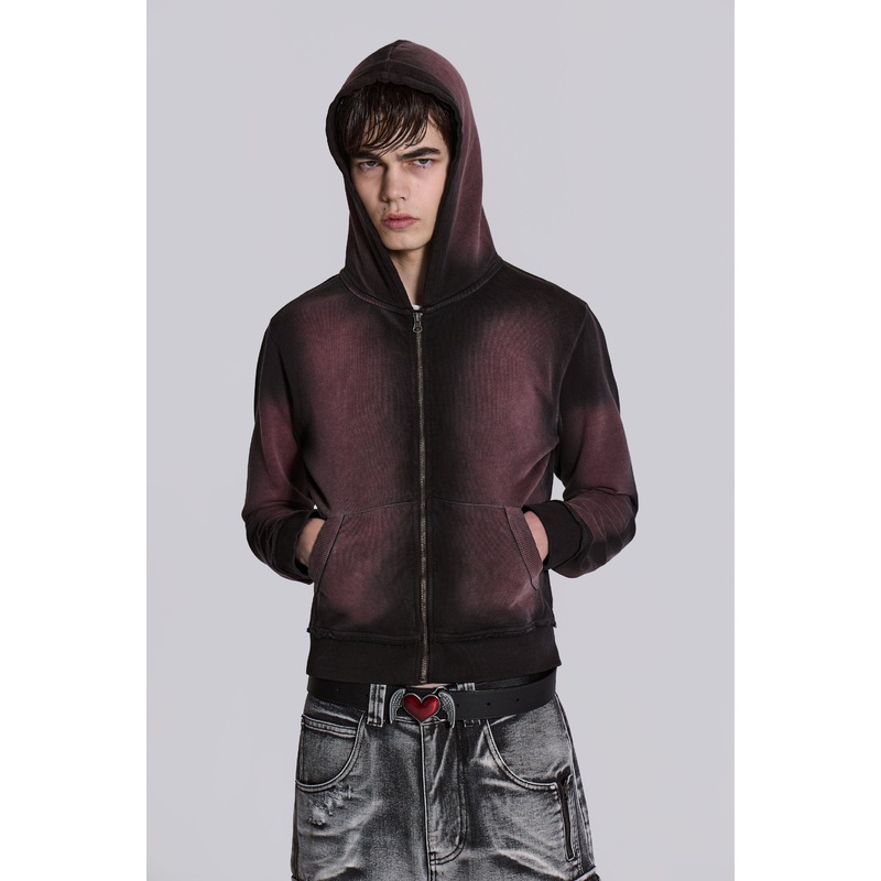 Deep Red Fade Mini Monster Hoodie