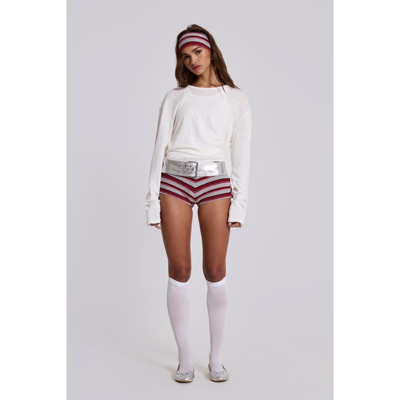 Isla Stripe Mini Shorts
