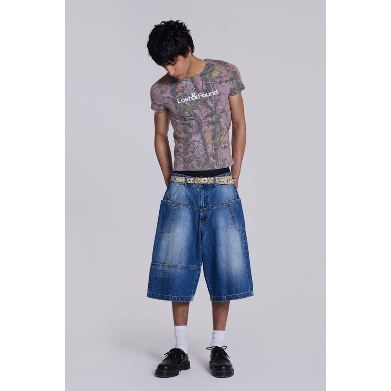 Mid Blue Mason Jorts
