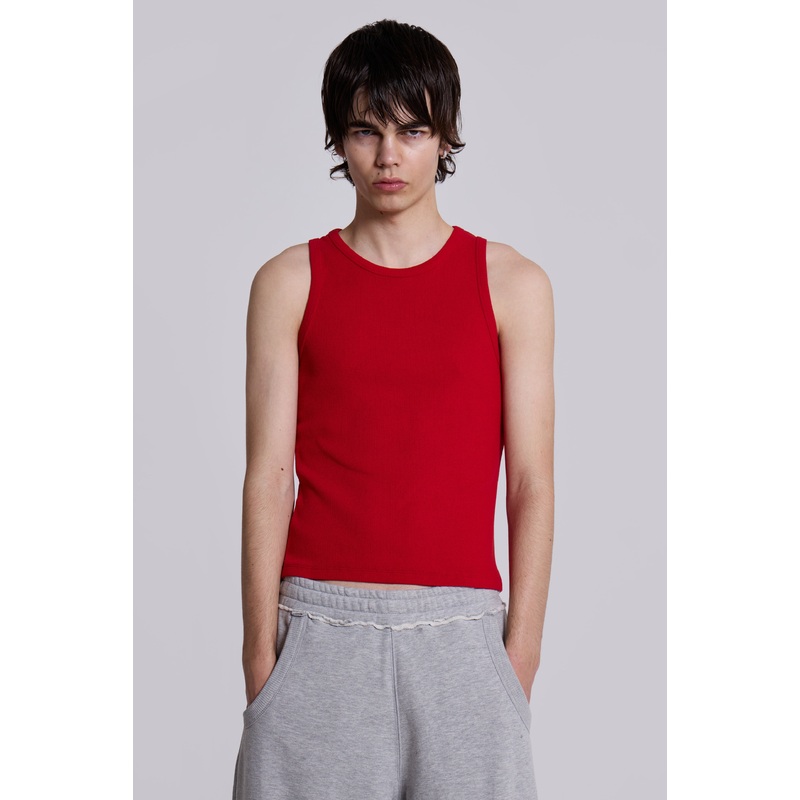 NTRLS Red Ribbed Vest